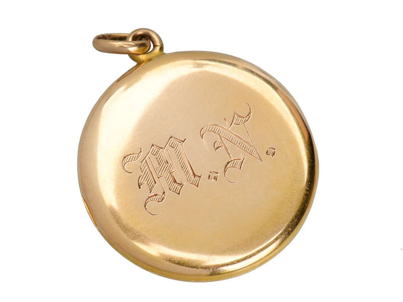 Photo Realism - Antique Diamond Locket Pendant