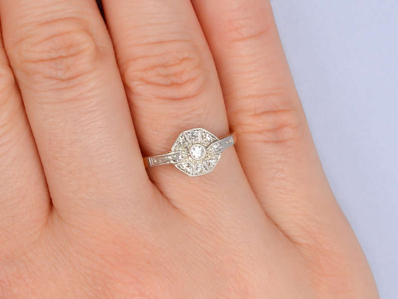 Say Yes - Diamond Platinum Gold Ring