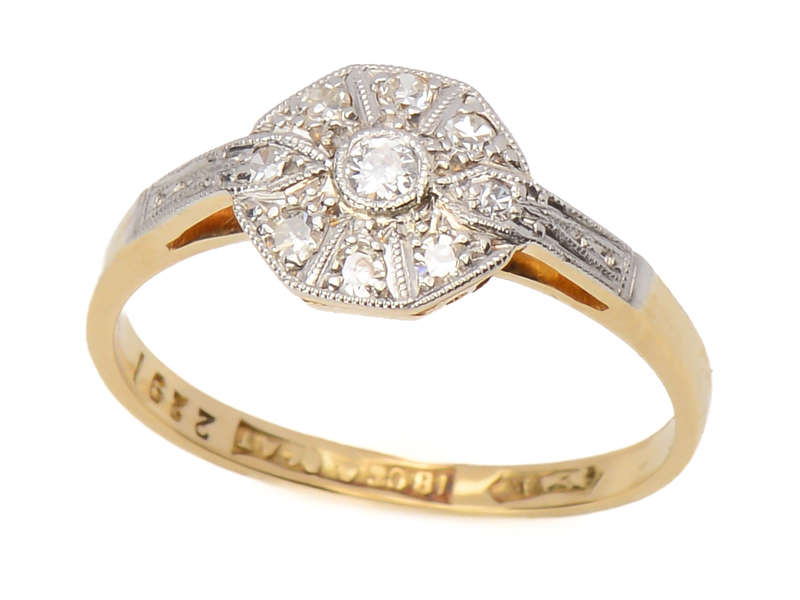 Say Yes - Diamond Platinum Gold Ring