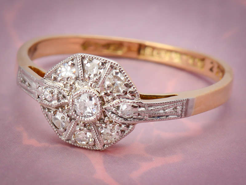 Say Yes - Diamond Platinum Gold Ring