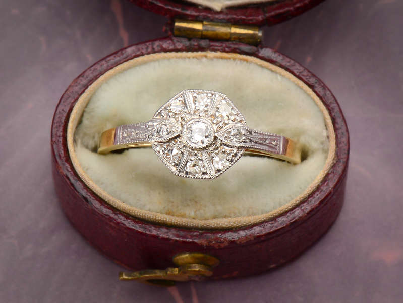 Say Yes - Diamond Platinum Gold Ring