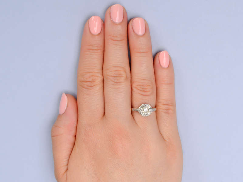 Say Yes - Diamond Platinum Gold Ring