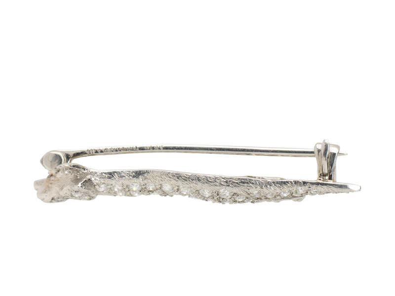 Signed Tiffany & Co. Diamond Fox Brooch