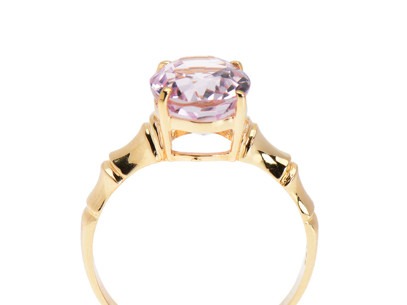 Luscious Kunzite Solitaire Ring
