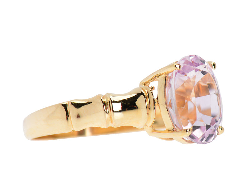 Luscious Kunzite Solitaire Ring