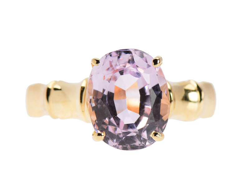 Luscious Kunzite Solitaire Ring