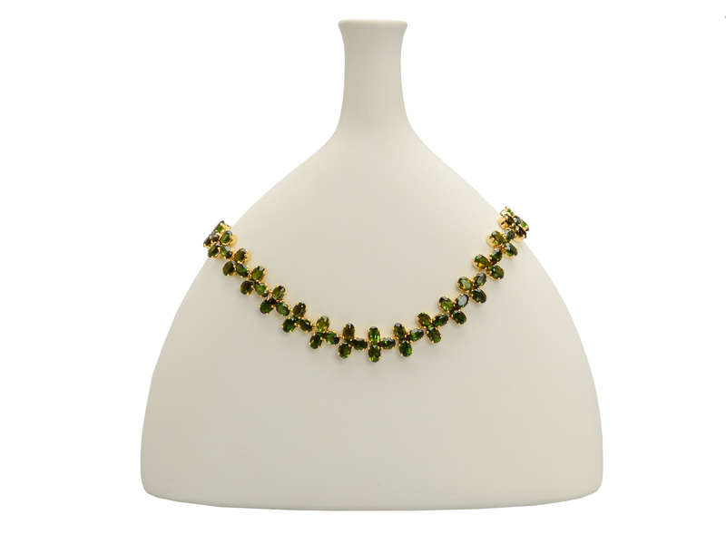 Wreath of Gems - Tourmaline 18k Gold Necklace