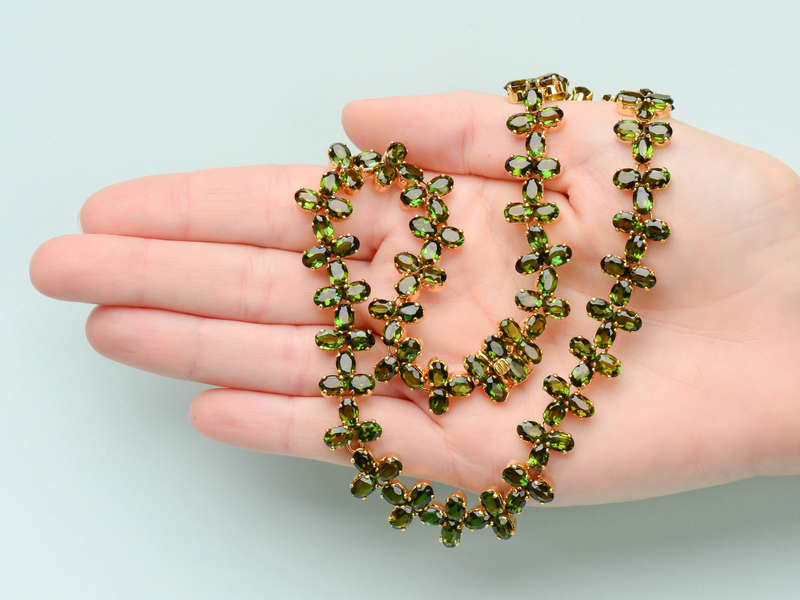 Wreath of Gems - Tourmaline 18k Gold Necklace