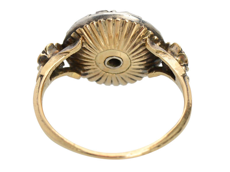 Georgian Garnet & Rose Cut Diamond Ring