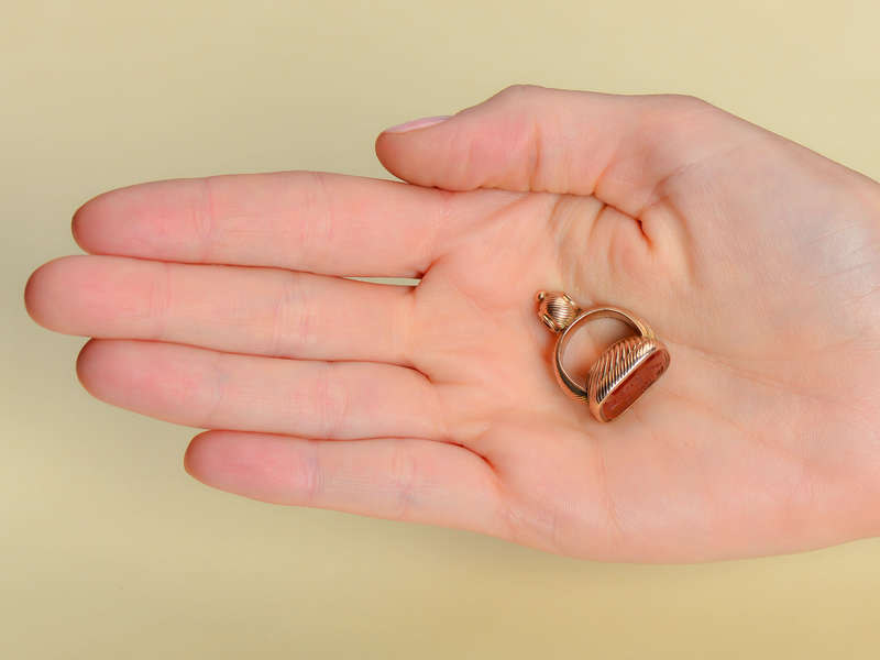 I Saw Your Friends...Antique Rebus Fob Seal