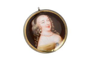 17th Century Portrait Miniature Pendant