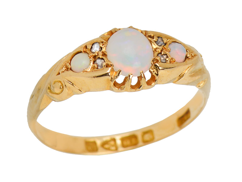 
                      
                        Antique Opal Diamond Ring of 1916
                      
                    
