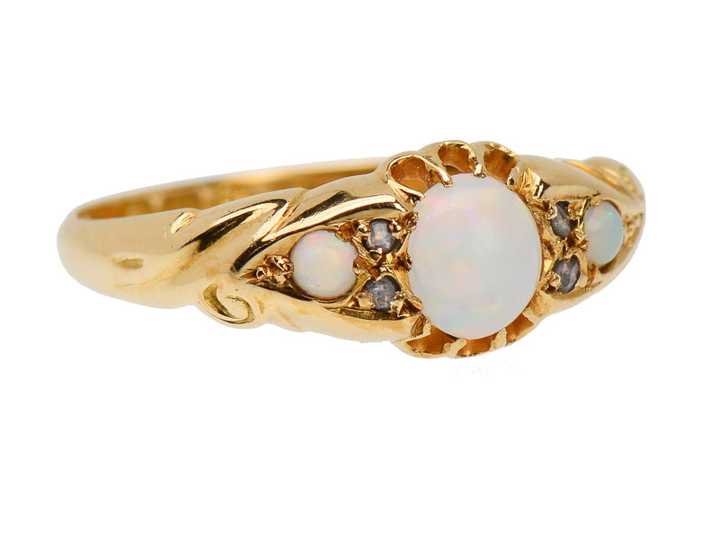 
                      
                        Antique Opal Diamond Ring of 1916
                      
                    