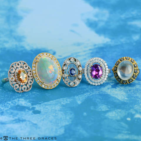 
                      
                        Inner Light Moonstone Diamond Ring
                      
                    