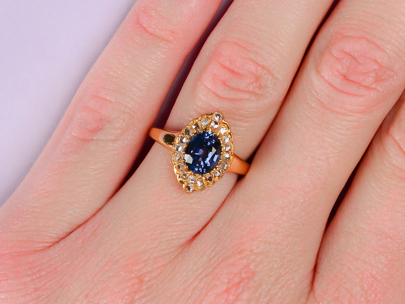 
                      
                        Color Change Spinel Diamond Ring
                      
                    