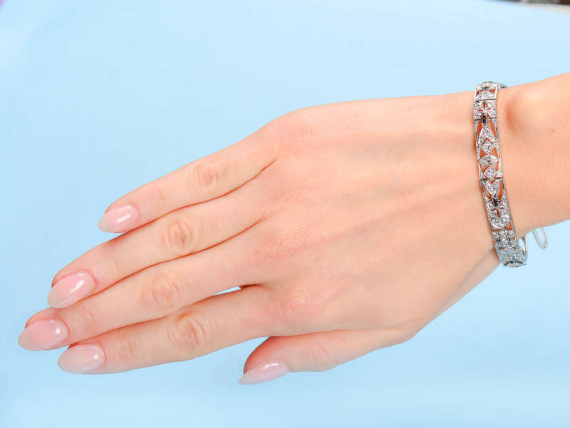 
                      
                        Art Deco Onyx Diamond Bracelet
                      
                    