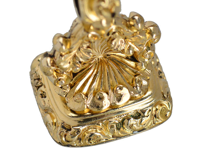 
                      
                        Georgian Gold Rebus Seal Fob of Love Friendship
                      
                    