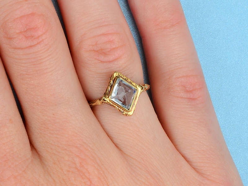 
                      
                        Renaissance Rise - Aquamarine Filigree Ring
                      
                    