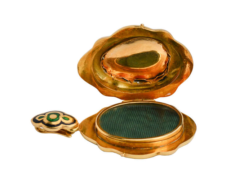 
                      
                        Victorian Garnet Enamel Locket of Sept 21
                      
                    