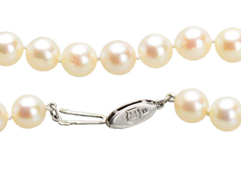
                      
                        Mikimoto Lustrous Vintage Cultured Pearl Necklace
                      
                    