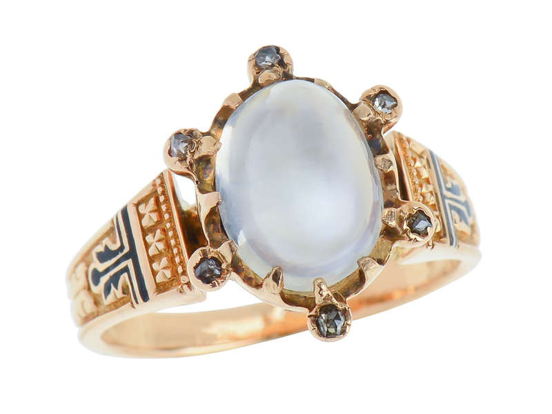 
                      
                        Flash Point - Victorian Blue Moonstone Ring
                      
                    