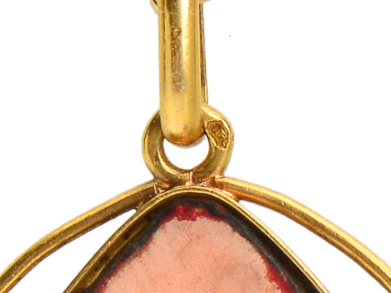 
                      
                        Rare Jeanne Soubourou Limoges Enamel Moth Pendant
                      
                    