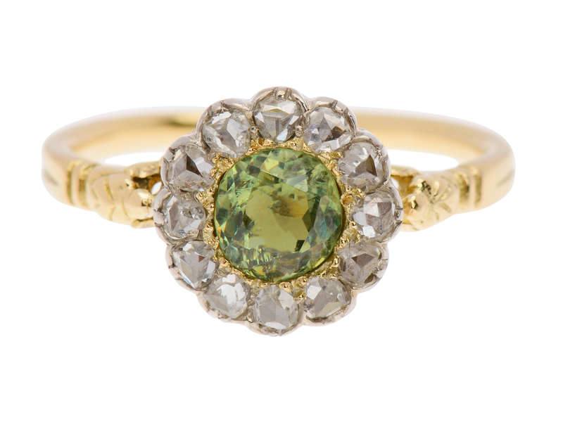 
                      
                        Lemon Lime Divine - Demantoid Garnet Ring
                      
                    