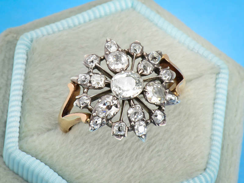 
                      
                        Winter Wonderland - Georgian Snowflake Diamond Ring
                      
                    