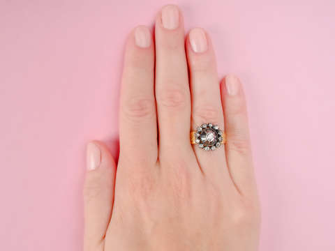 
                      
                        Georgian Era Diamond Starburst Ring
                      
                    
