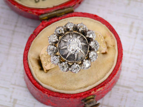 
                      
                        Georgian Era Diamond Starburst Ring
                      
                    