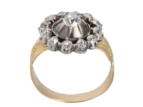 
                      
                        Georgian Era Diamond Starburst Ring
                      
                    