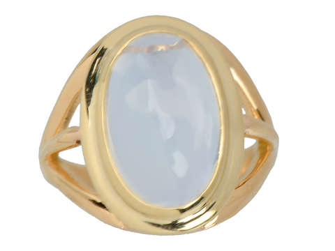 
                      
                        Moonstone Mystery - Blue Cabochon Ring
                      
                    