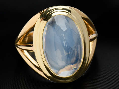 
                      
                        Moonstone Mystery - Blue Cabochon Ring
                      
                    