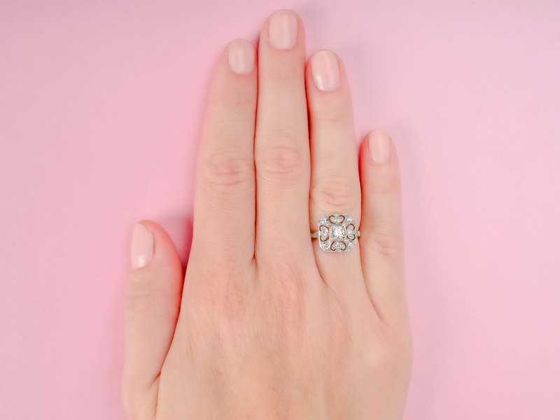 
                      
                        Heart of My Heart - Diamond Art Deco Ring
                      
                    