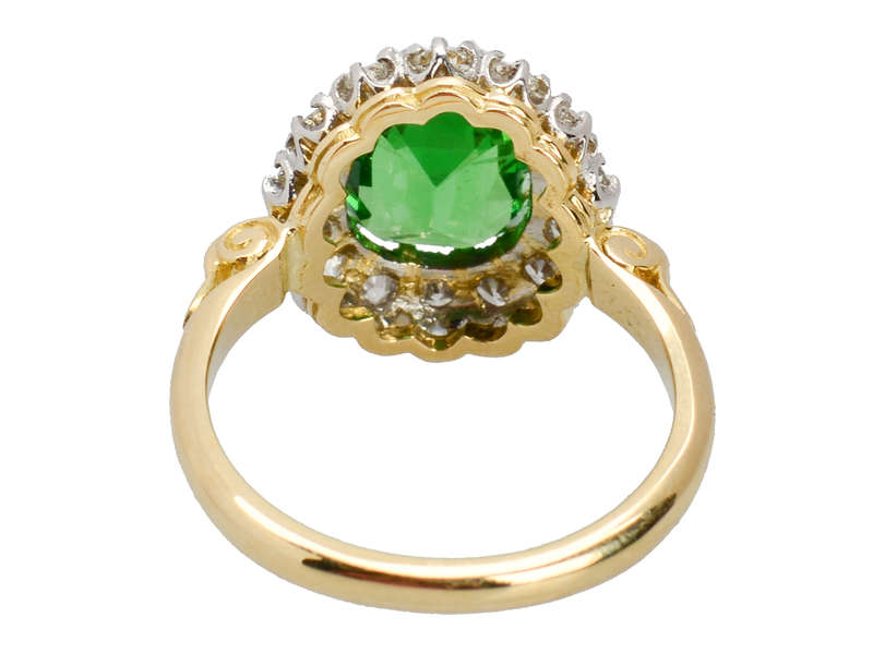
                      
                        Tsavorite Savvy - Diamond Cluster Ring
                      
                    