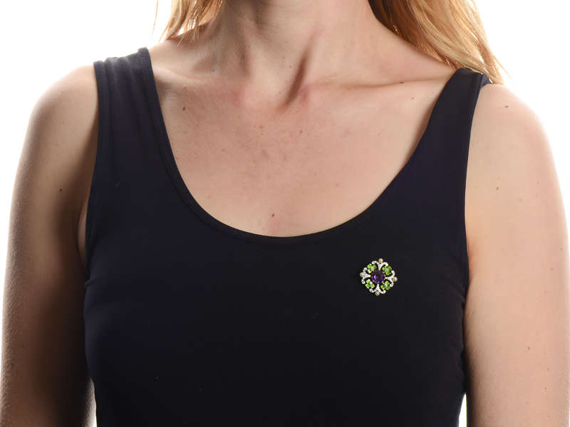 
                      
                        Suffragette Enamel Lucky Clover Brooch
                      
                    
