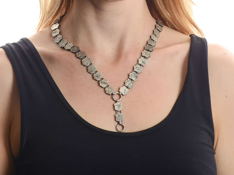 
                      
                        Victorian Bird & Flower Silver Bookchain
                      
                    