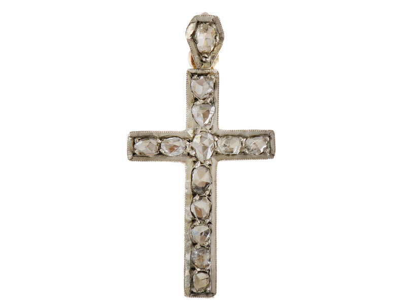 
                      
                        Antique Rose Cut Diamond Cross
                      
                    