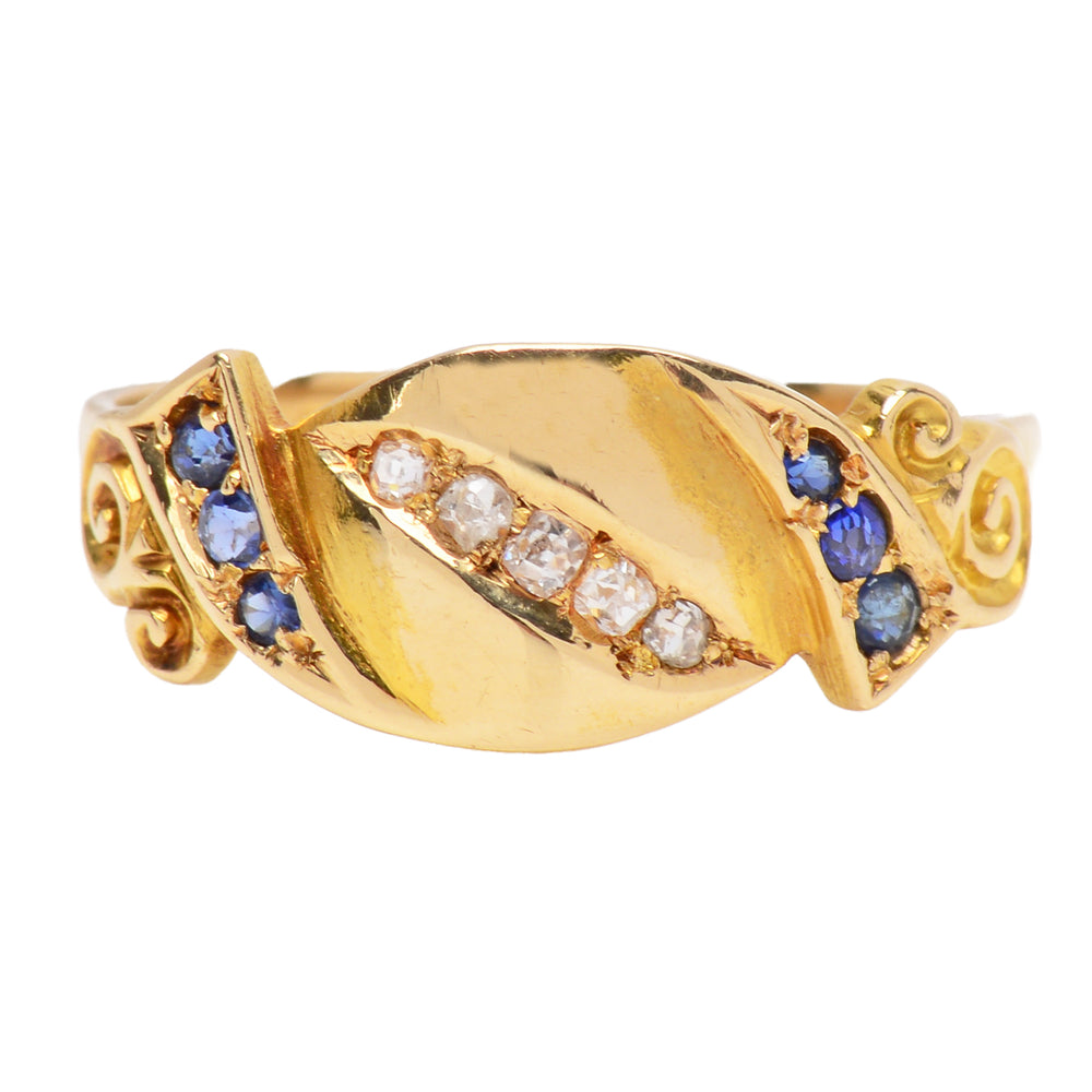 Momentum - 1905 Antique Sapphire Diamond Ring