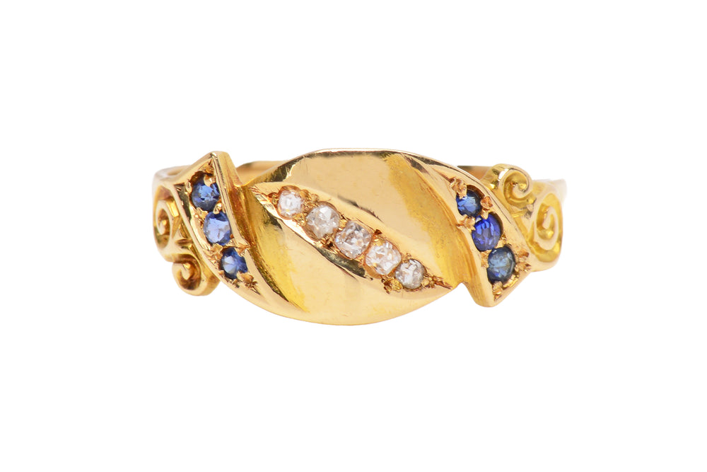 Momentum - 1905 Antique Sapphire Diamond Ring