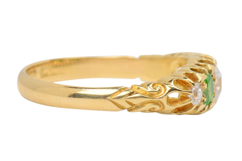 
                      
                        Demantoid Garnet Diamond Ring From 1898
                      
                    