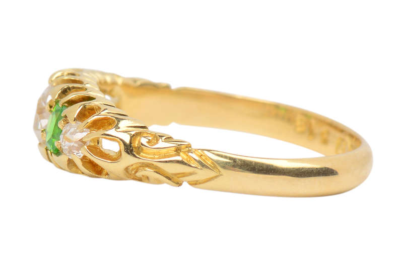 
                      
                        Demantoid Garnet Diamond Ring From 1898
                      
                    