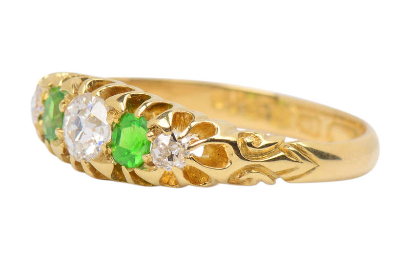 
                      
                        Demantoid Garnet Diamond Ring From 1898
                      
                    