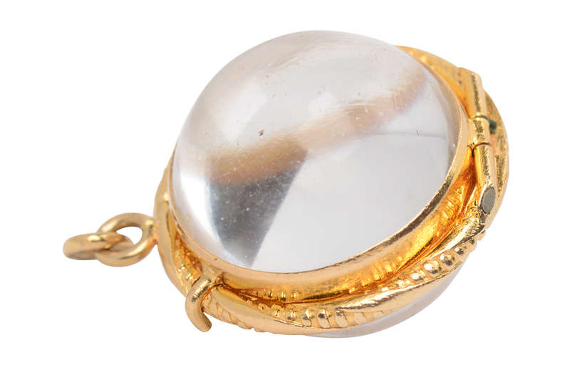 
                      
                        Past & Present - Vintage Rock Crystal Gold Locket
                      
                    