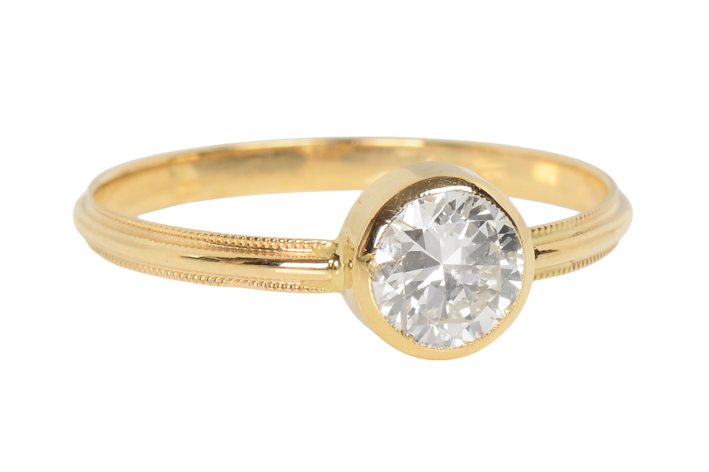 Bezel Set Beauty - Diamond Ring of .90 Carats