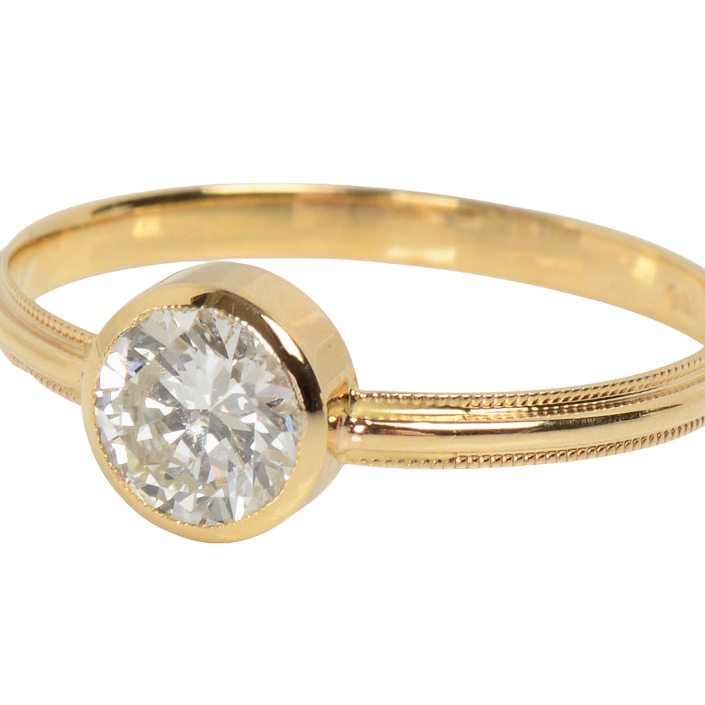 Bezel Set Beauty - Diamond Ring of .90 Carats – The Three Graces