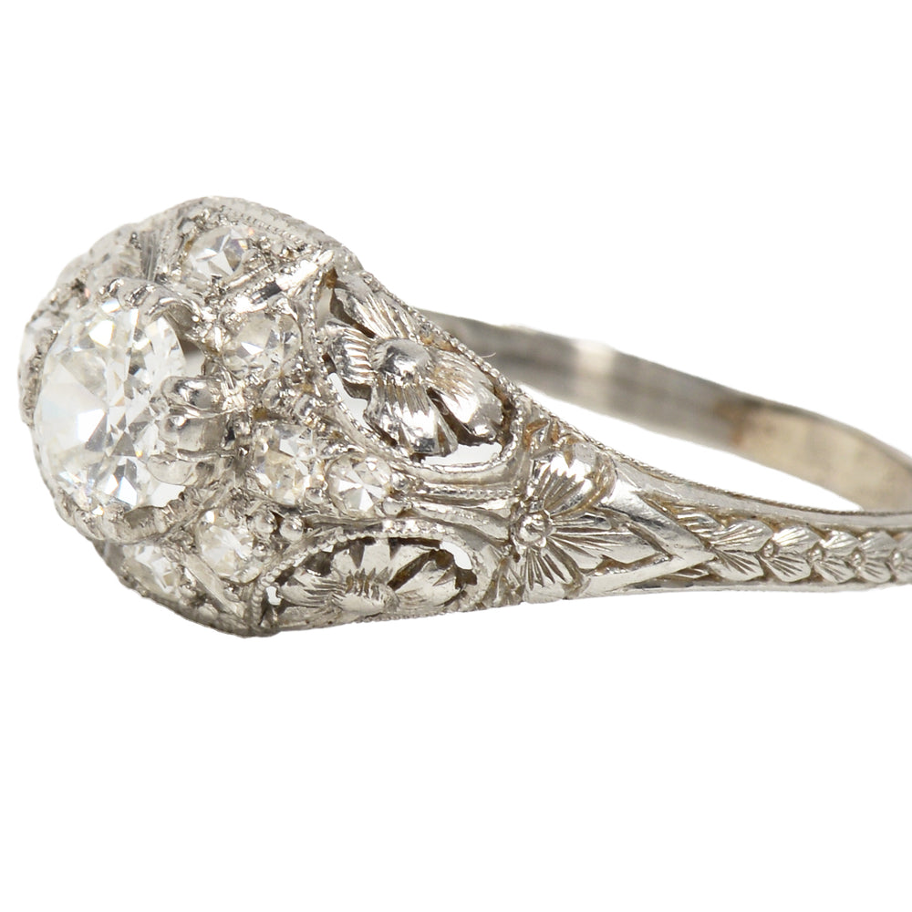 
                      
                        Kinscherf Diamond Platinum Art Deco Ring
                      
                    
