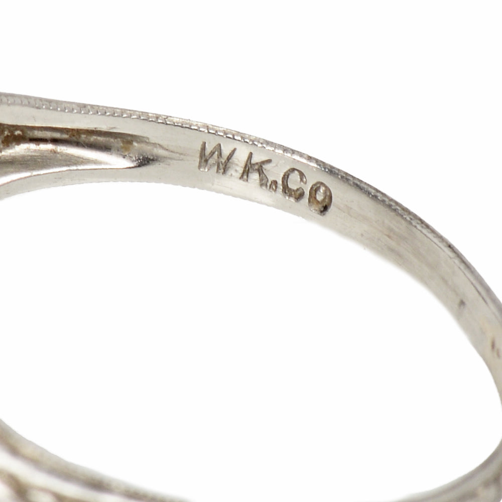 
                      
                        Kinscherf Diamond Platinum Art Deco Ring
                      
                    