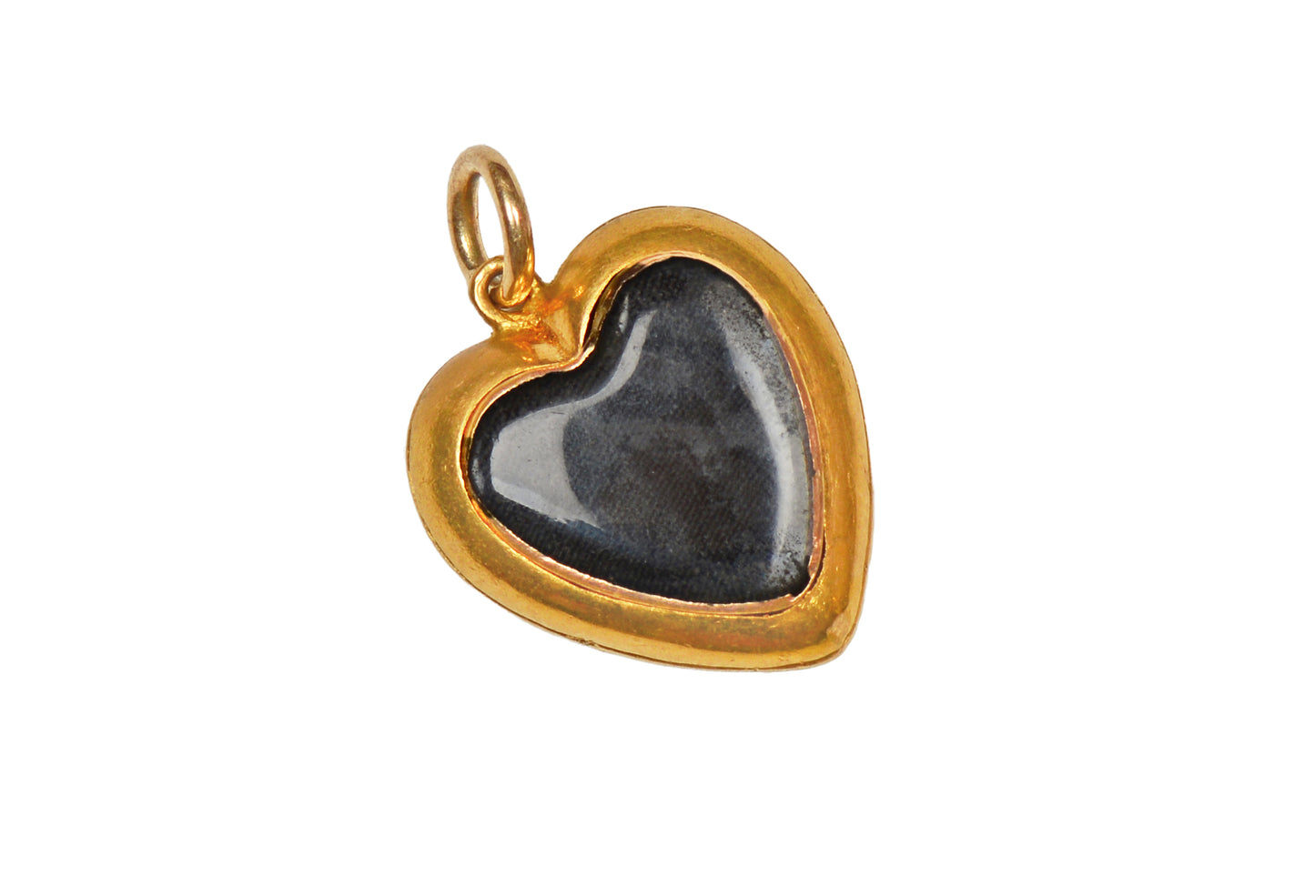 Antique Engraved Puffy Heart Locket Pendant