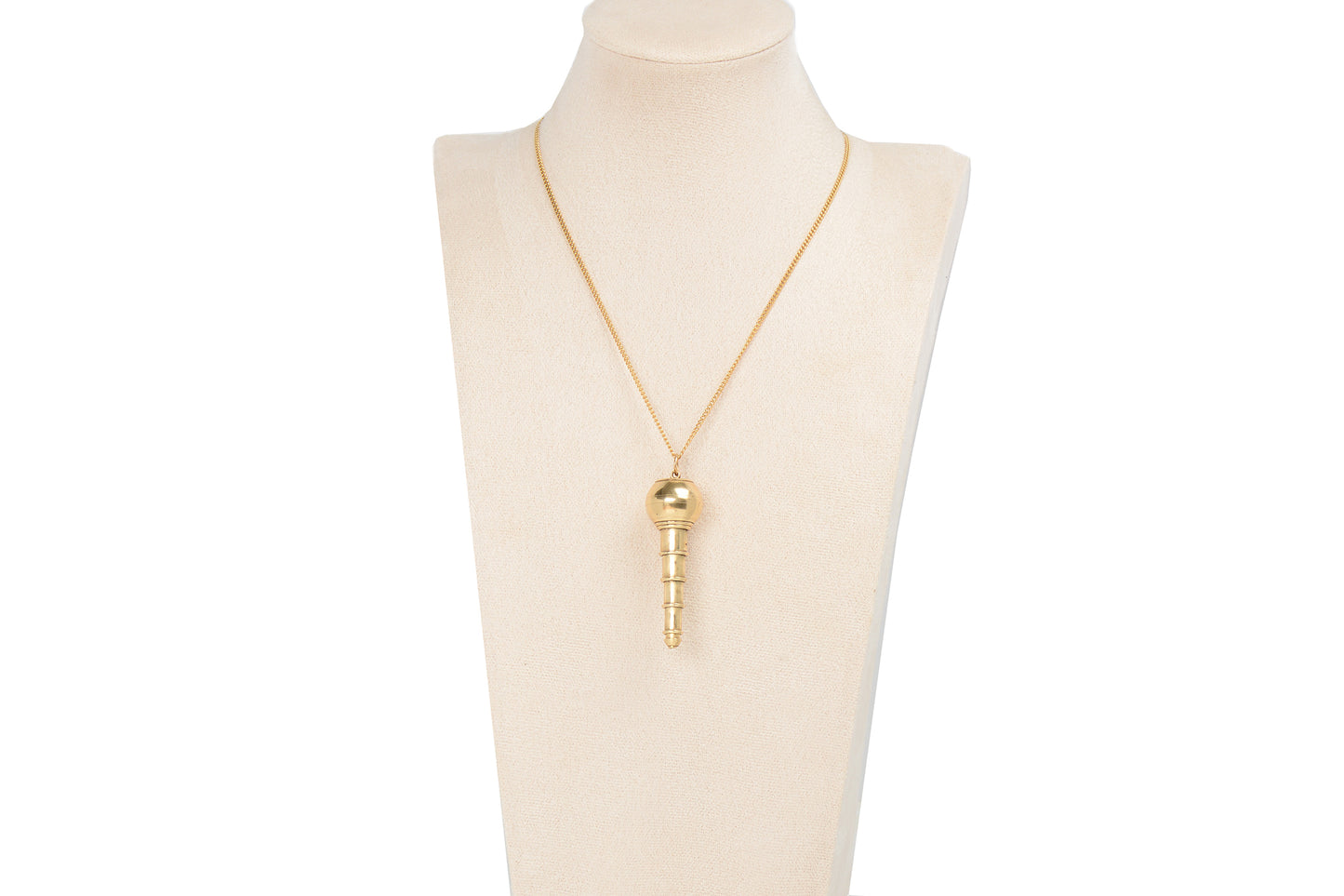 English Gold Plumb & Mechancial Pencil Pendant of 1873